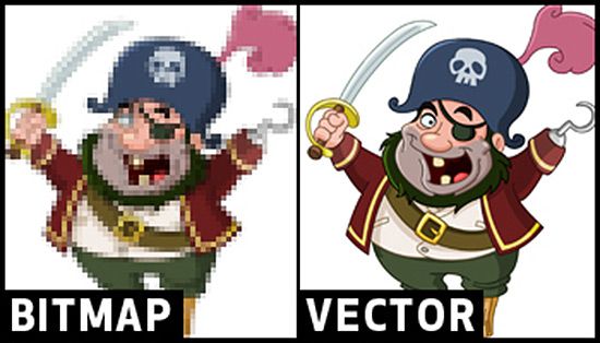 diferencia entre bitmap y vector